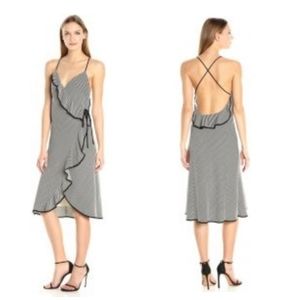 ABS by Allen Schwartz - Striped Wrap Dress